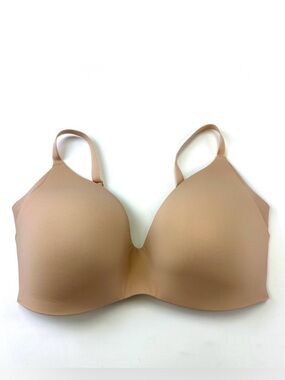 Knix Wingwoman wireless beige smooth contour bra Size 8 fits 40D 40DD 40E